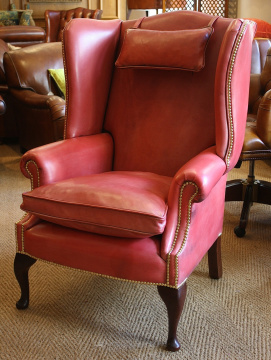'Faded Rose' Georgian Wing Chair